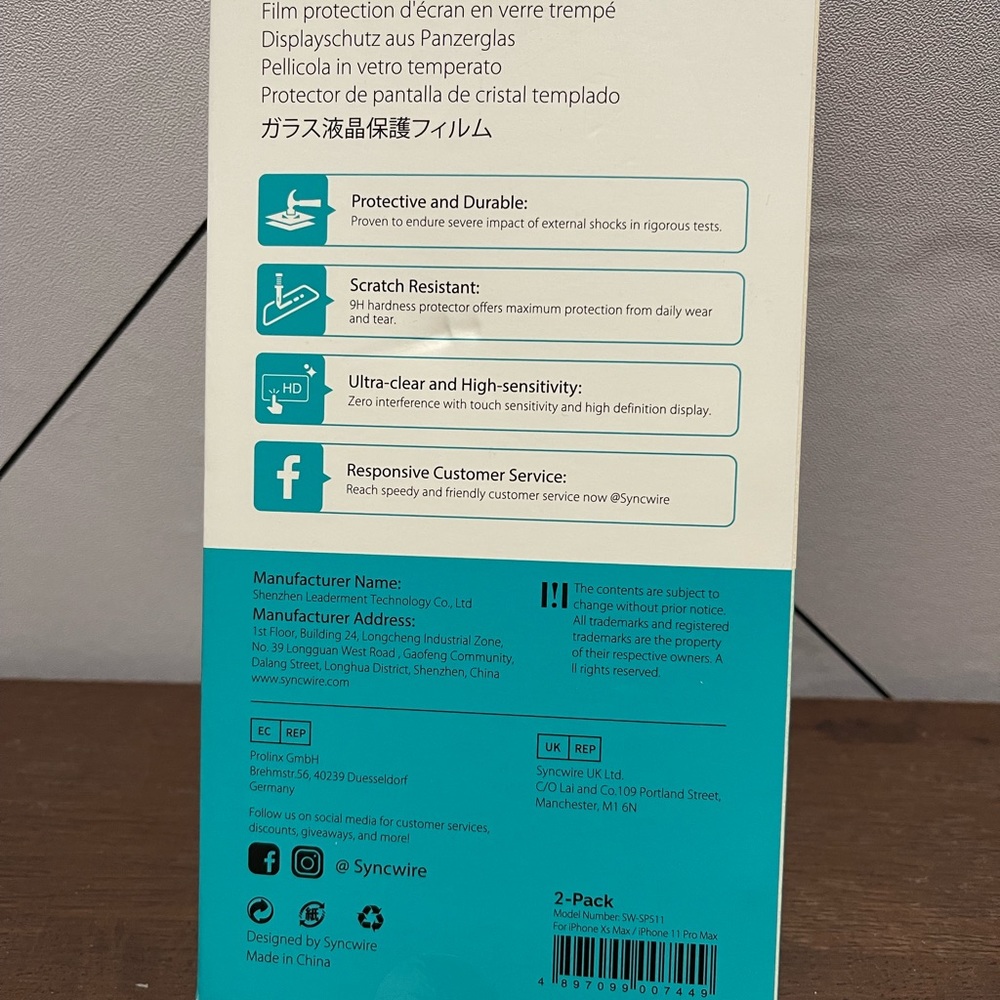 iPhone XS Max Case and Tempered Screen Protector